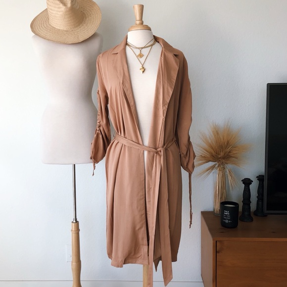 Sweaters - TERRACOTTA LONG LIGHTWEIGHT DUSTER